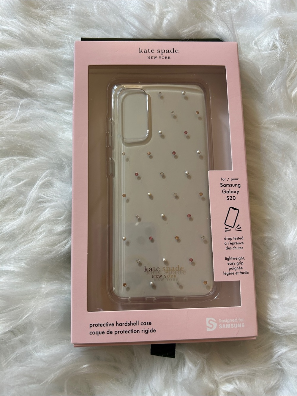 kate spade New York Clear Pearl Accent Phone Case for Samsung Galaxy S20 -
